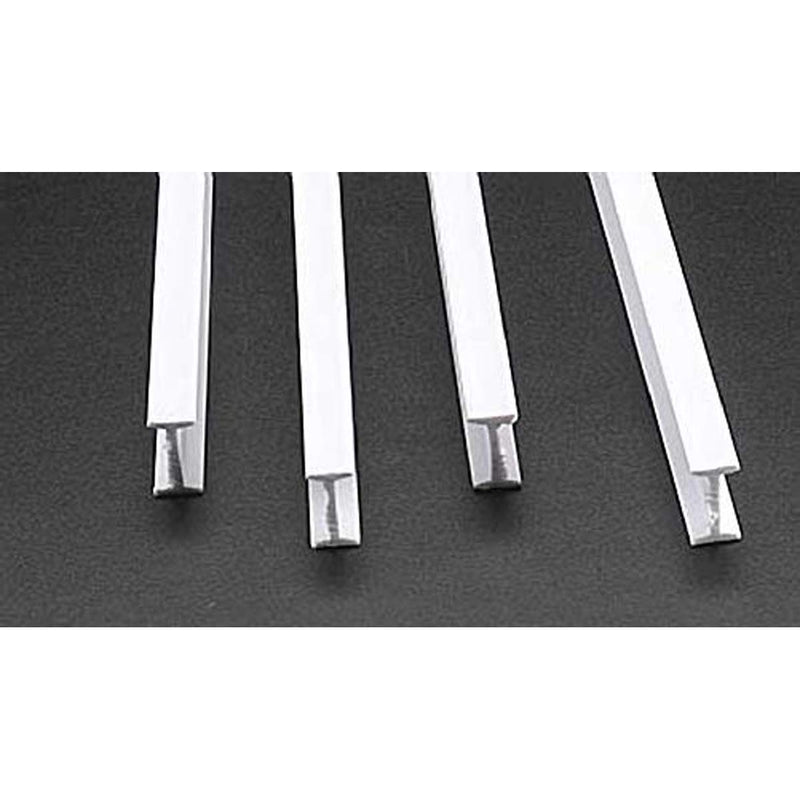 Plastruct 90520 I Beam Styrene 1/2" (4