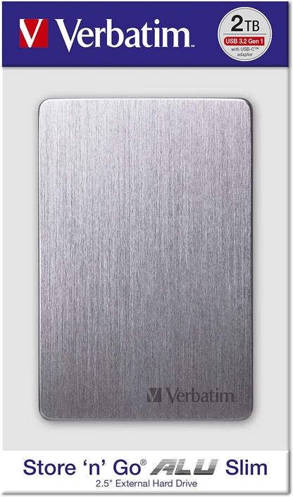 Verbatim STORE´N´GO ALU SLIM 2.5" 6.35C 2 TB Space grey