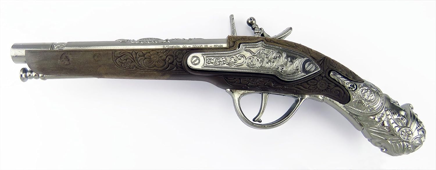 Gonher- Pistola da Pirata, Colore Bianco, One Size, 40/0