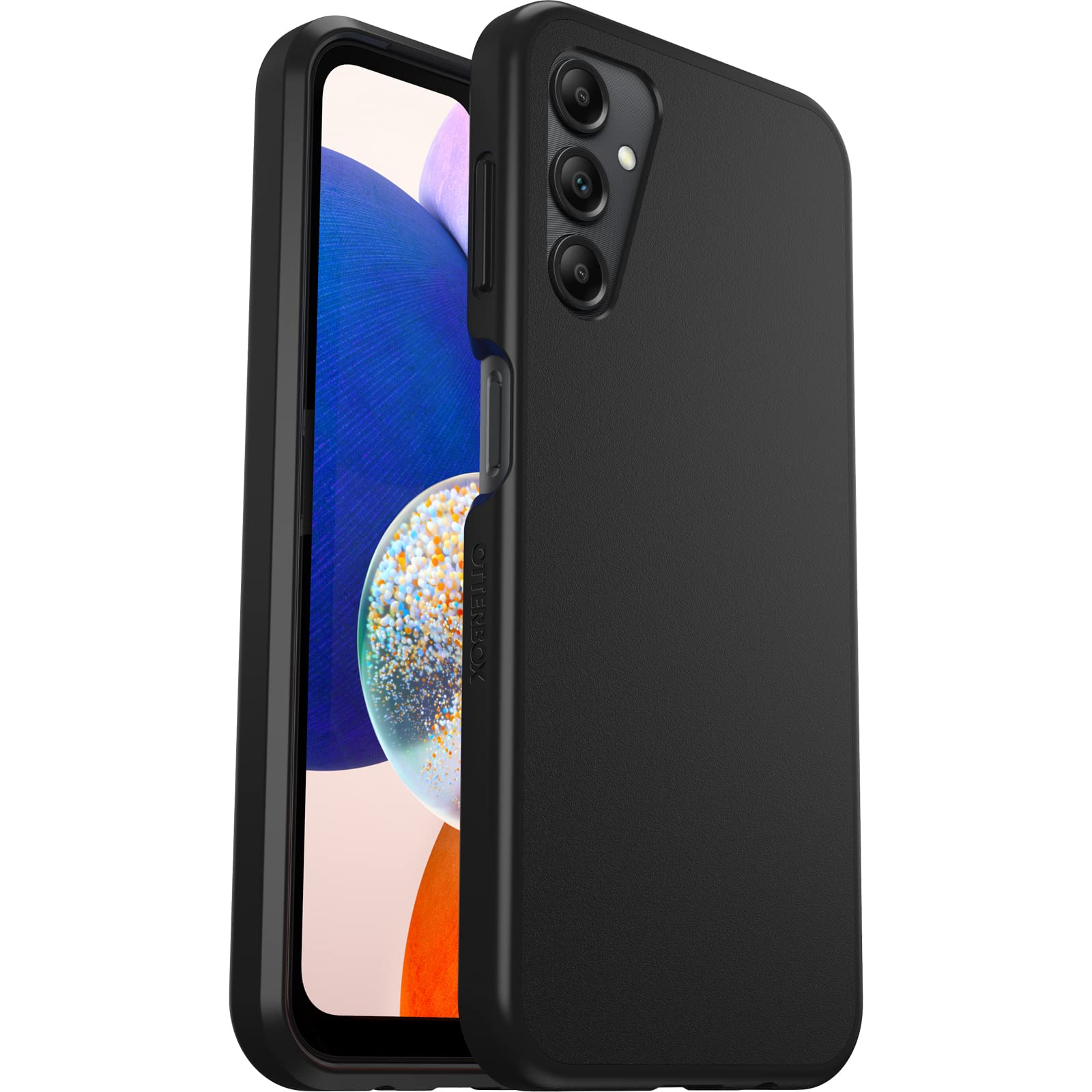 OtterBox Sleek Series Case for Samsung Galaxy A14 5G, Shockproof, Drop proof, Ultra-Slim, Protective Case, Tested to Military Standard, Antimicrobial Protection, Black, Non-Retail Packaging Clear Galaxy A13 5G