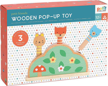 Petit Collage- Petit Friends Pop-Up de Madera, Small (0810073342989