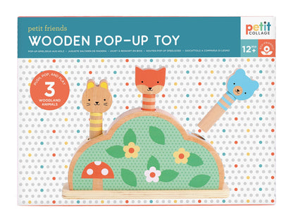 Petit Collage- Petit Friends Pop-Up de Madera, Small (0810073342989