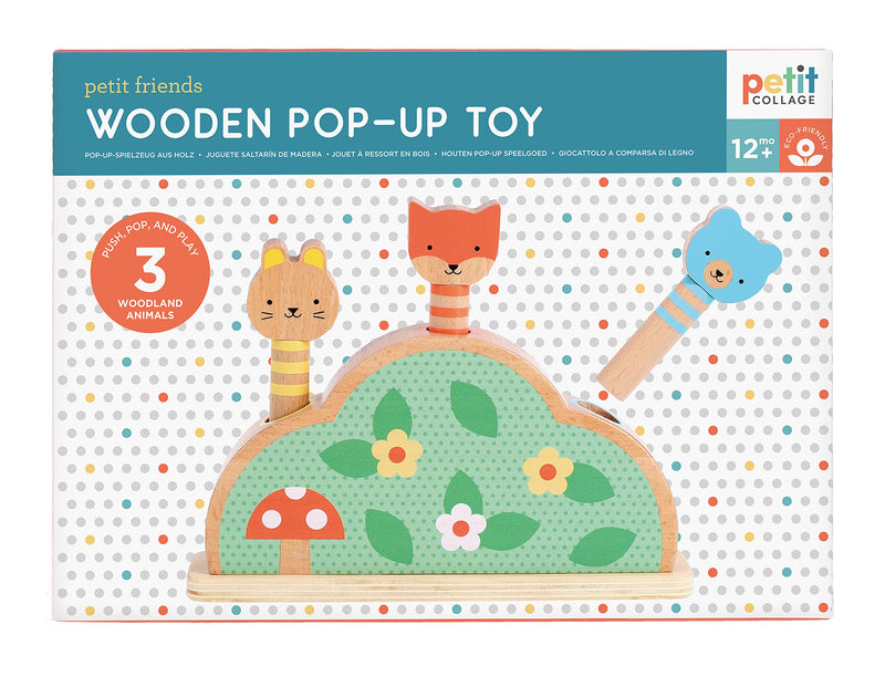 Petit Collage- Petit Friends Pop-Up de Madera, Small (0810073342989