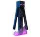 Mattel Minecraft Diamond Enderman Action Figure with Accessories Including Flocked Grass Block, 5.5-inch Toy Collectible