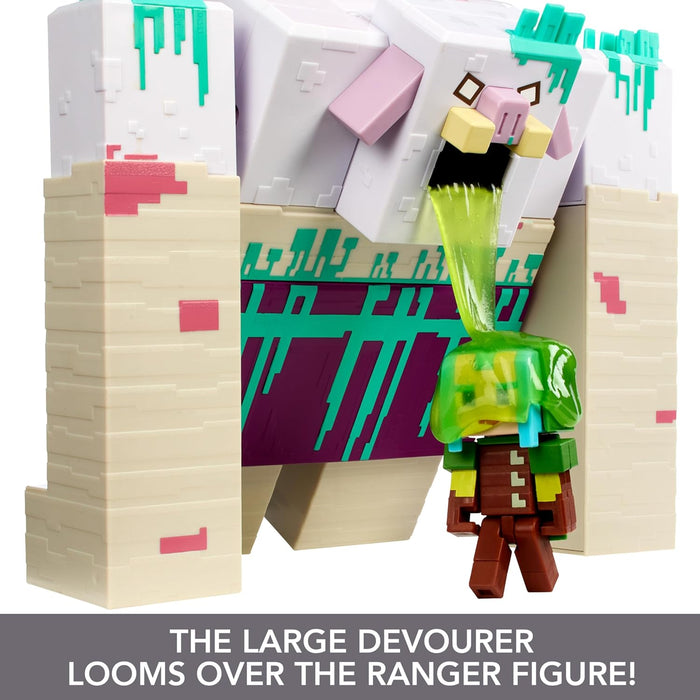 Mattel Minecraft Legends Devorador con slime Figura de acción grande con accesorios, juguete +6 años (HNC08