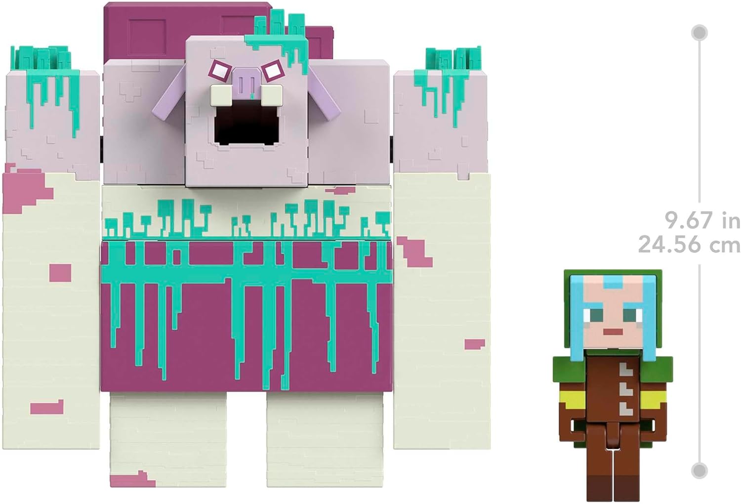Mattel Minecraft Legends Devorador con slime Figura de acción grande con accesorios, juguete +6 años (HNC08