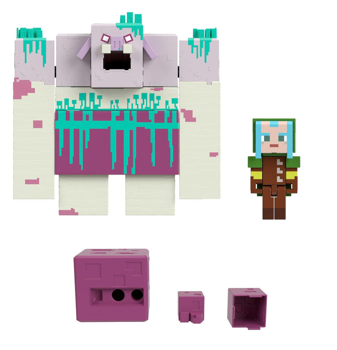 Mattel Minecraft Legends Devorador con slime Figura de acción grande con accesorios, juguete +6 años (HNC08