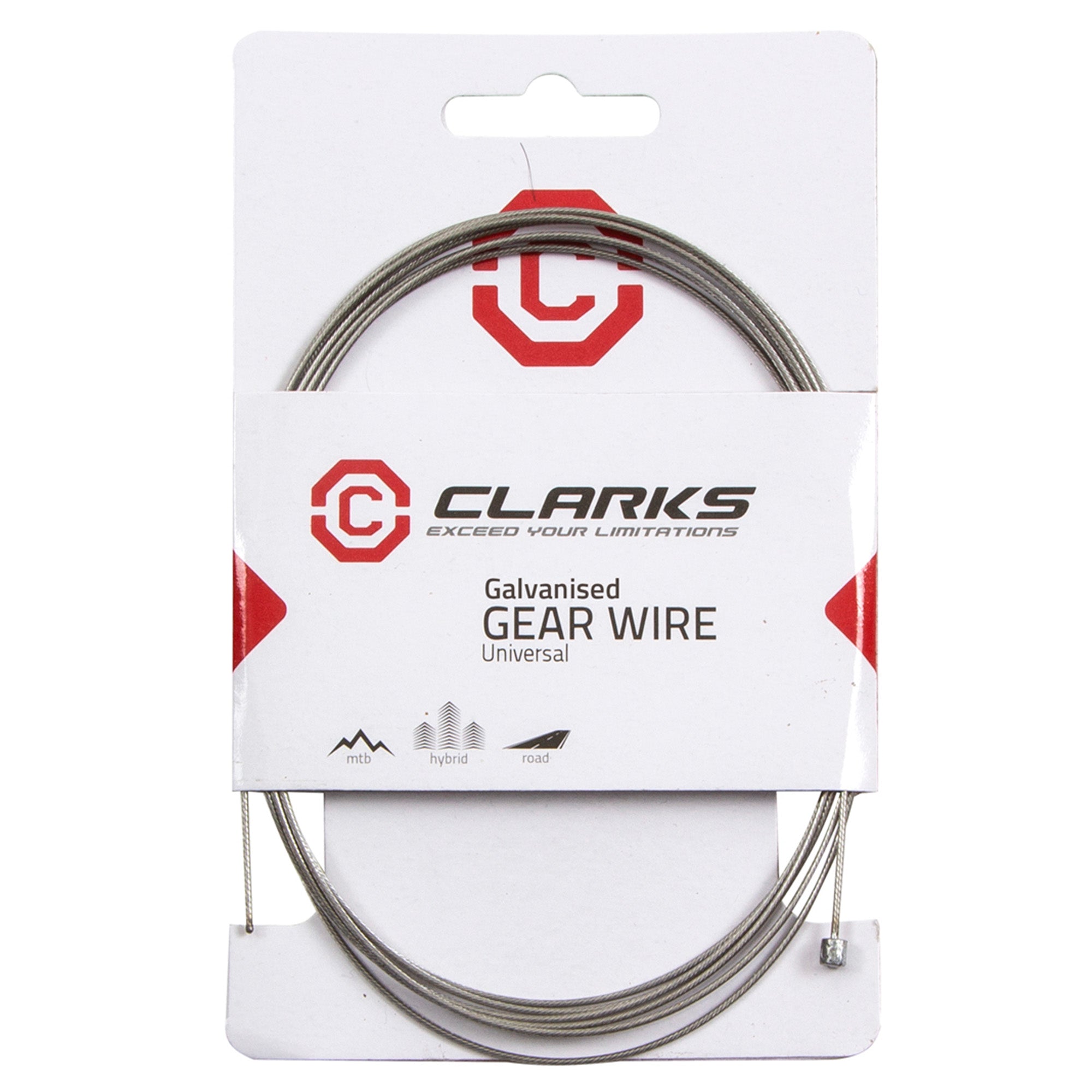 Clarks Universal Galvanised Inner Gear Wire Tube Nipple W1.1 X L2275Mm Fits All Major Systems