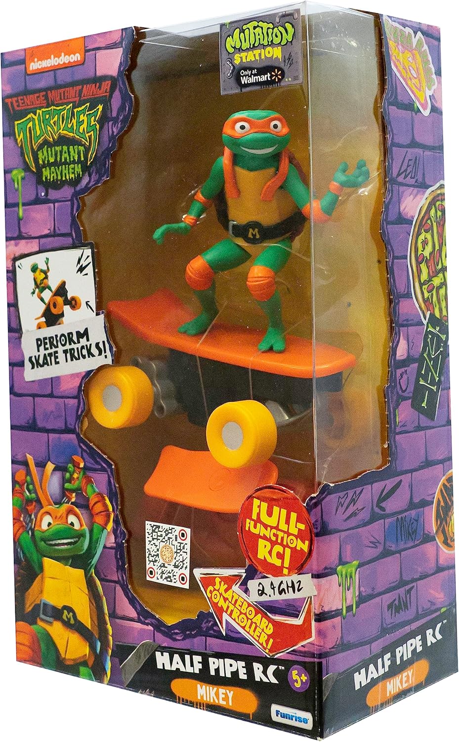 Teenage Mutant Ninja Turtles 71035 Michelangelo Mutant Mayhem Raphael TMNT Half Pipe RC Gifts & Toys, Multicoloured, 16.5 cm