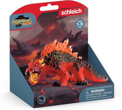 schleich ELDRADOR CREATURES 70156 Magmawaran - Realistische Mythische Fantasy Monster Actionfigur, Gefährliche Magma Riesenechse mit Realistischen Details, Figuren ab 7 Jahren