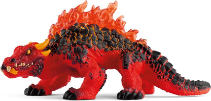 schleich ELDRADOR CREATURES 70156 Magmawaran - Realistische Mythische Fantasy Monster Actionfigur, Gefährliche Magma Riesenechse mit Realistischen Details, Figuren ab 7 Jahren