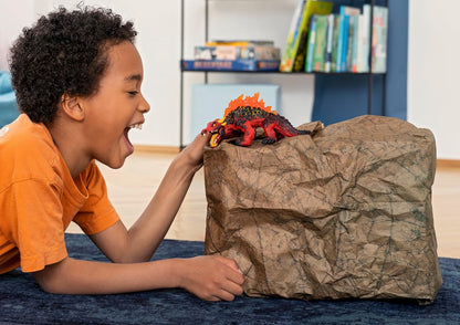 schleich ELDRADOR CREATURES 70156 Magmawaran - Realistische Mythische Fantasy Monster Actionfigur, Gefährliche Magma Riesenechse mit Realistischen Details, Figuren ab 7 Jahren