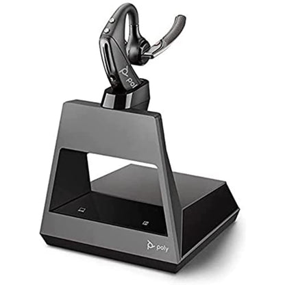 Plantronics - Voyager 5200 Office (Poly) - Bluetooth Over-the-Ear (Mono) Headset - Sound Guard-Noise Canceling Mic-Connects to Deskphone/PC/Mac - Works with Teams, Zoom & more USB-A, BT, RJ9 Teams Certified: NO PC, Mobile, Deskphone