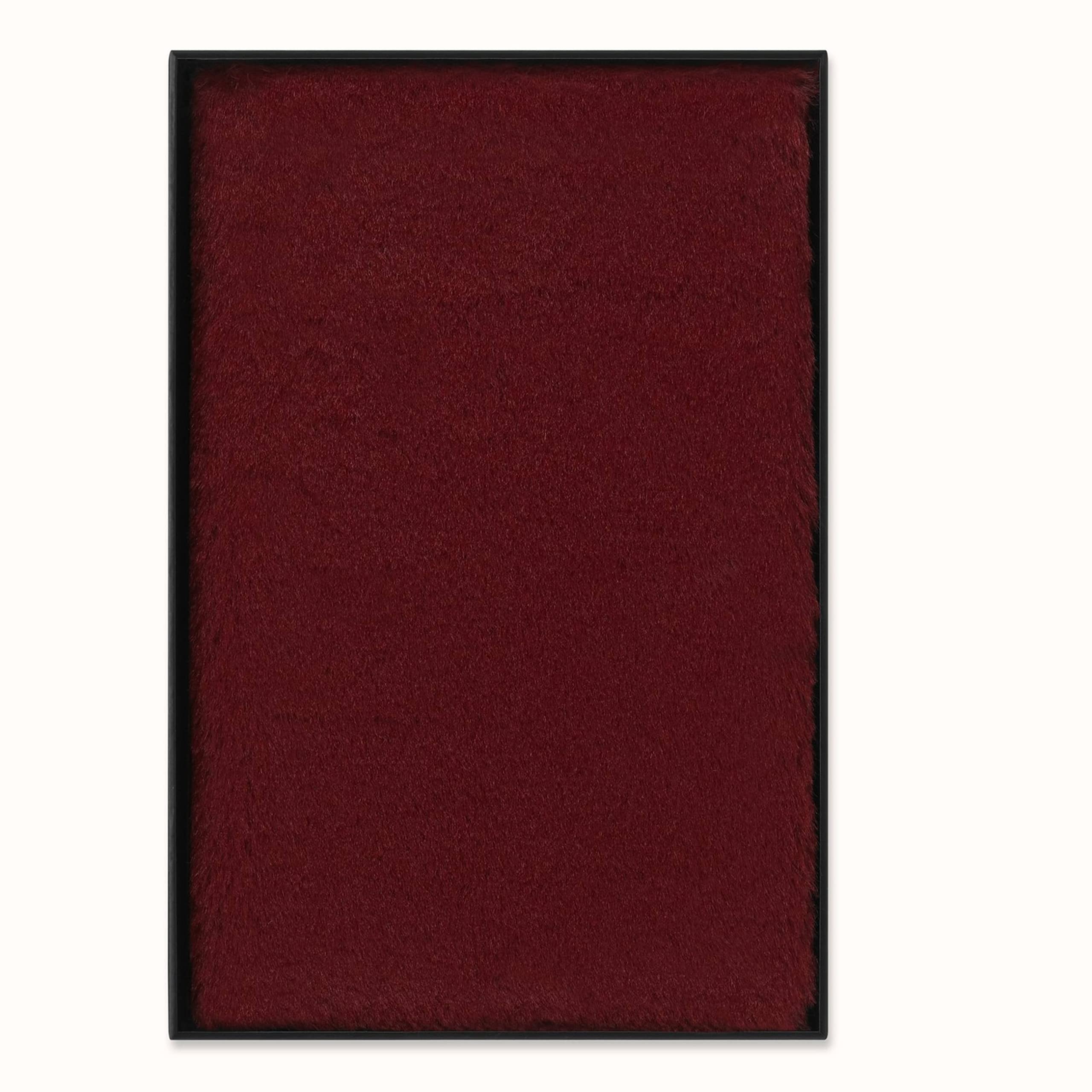 Moleskine - Ruled Faux Fur Notebook, Hard Cover And Elastic Closure Journal, Size Large 13X21Cm, Colour Marple Red Large Ruled Maple Red