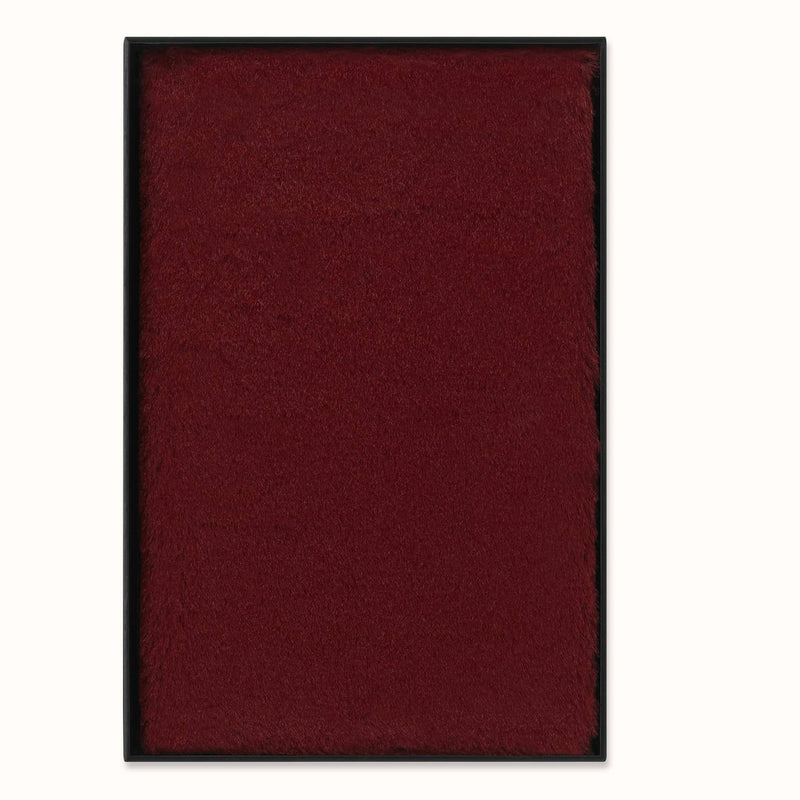 Moleskine - Ruled Faux Fur Notebook, Hard Cover And Elastic Closure Journal, Size Large 13X21Cm, Colour Marple Red Large Ruled Maple Red