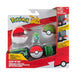 Pokémon PKW3160 Set-2-Inch Bulbasaur Battle Figure with Clip ‘N’ Go Belt Plus Nest Ball and Pokéball Accessories Poke ball, Nest Ball and Bulbasaur