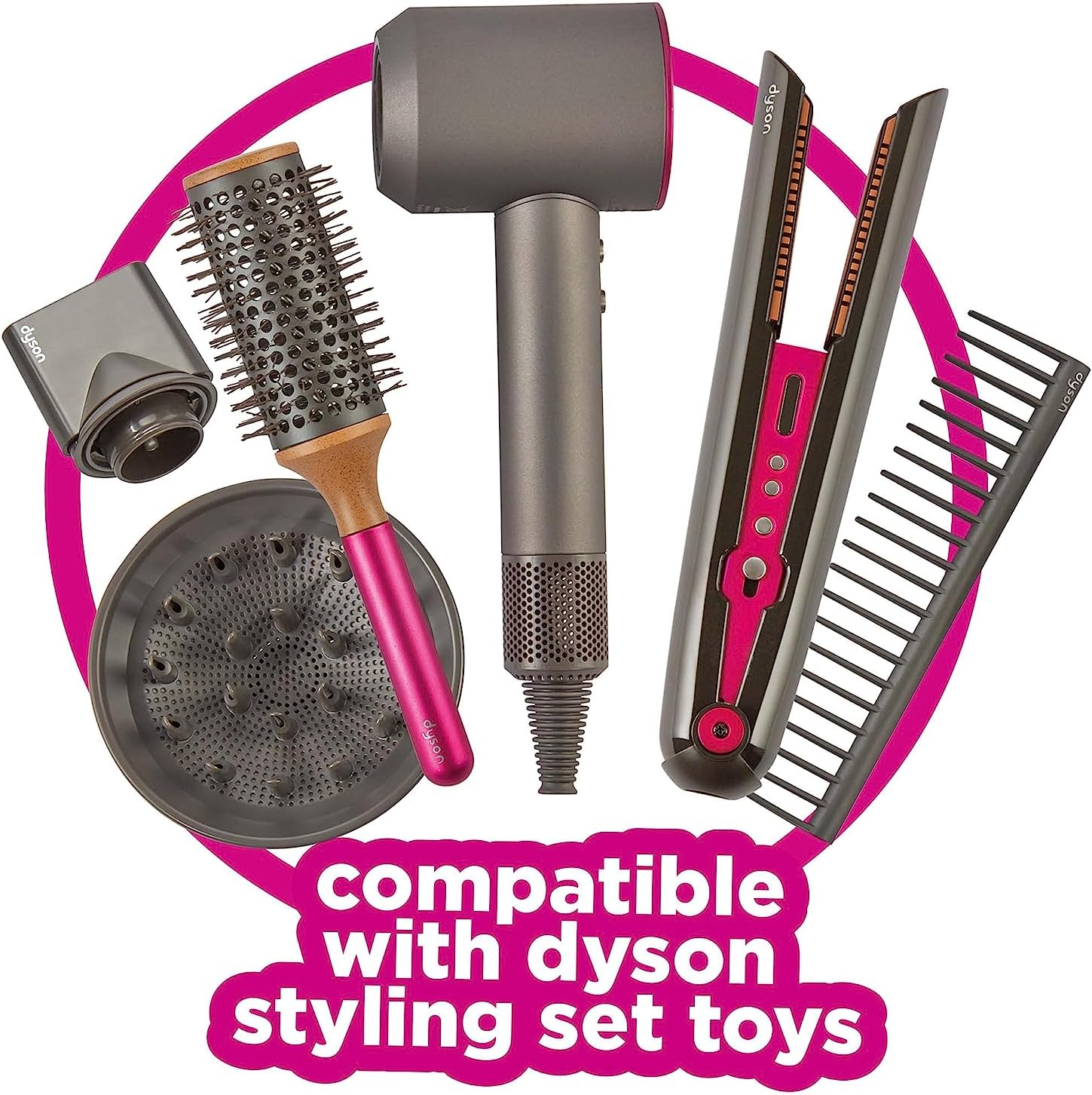 Casdon Ultimate Styling Case | Foldable Hair Styling Case For Children Aged 3+ | Includes Mirror, Styling Cards & Hair Accessories!