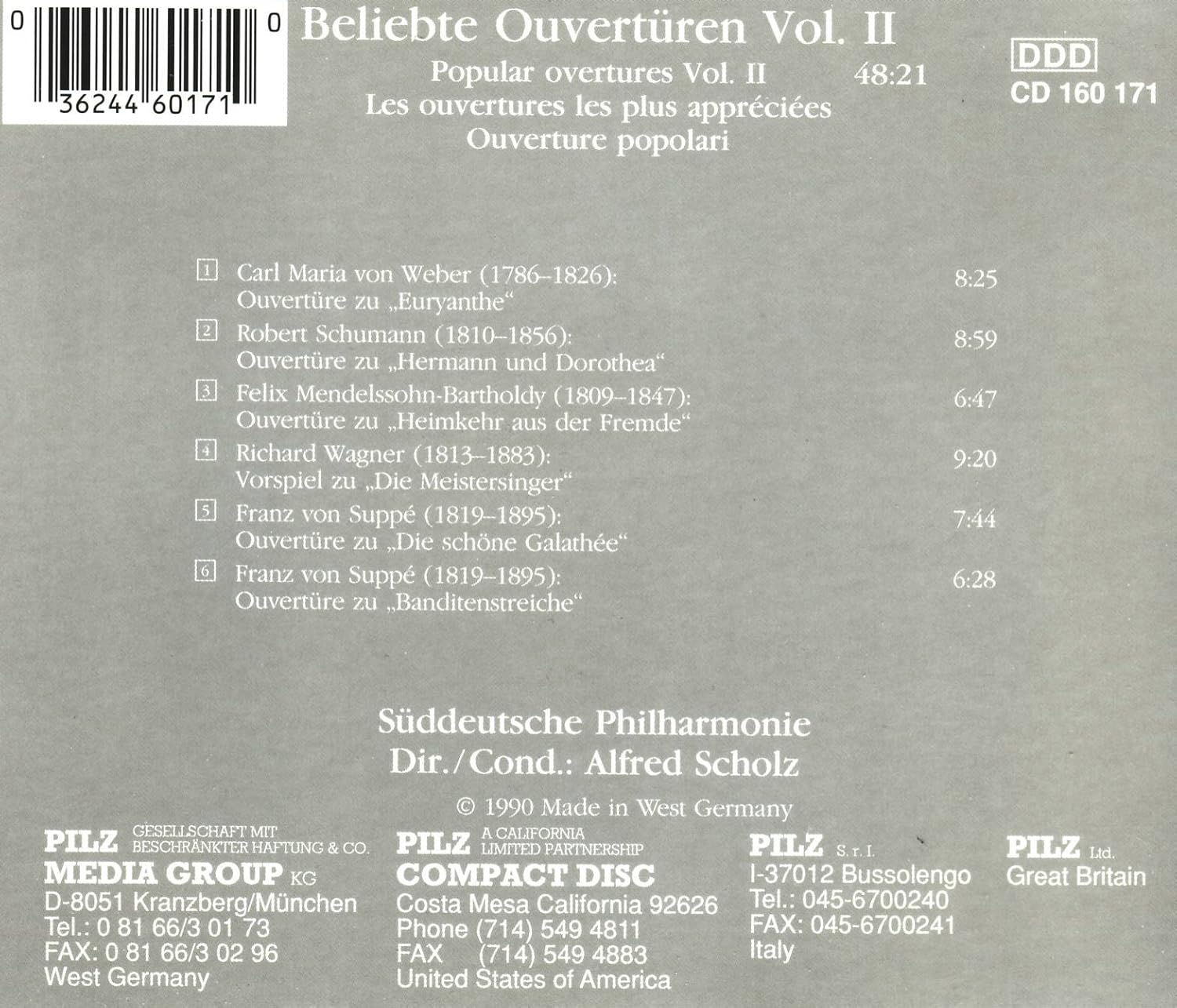 Beliebte Ouvertüren Vol. II
