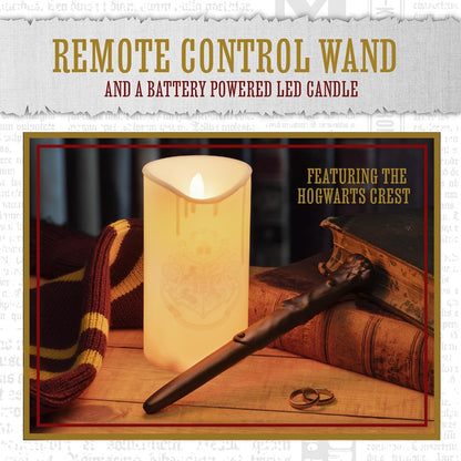 Paladone Hogwarts - Candela con telecomando a bacchetta, licenza ufficiale Harry Potter, colore: nero (PP9563HP)