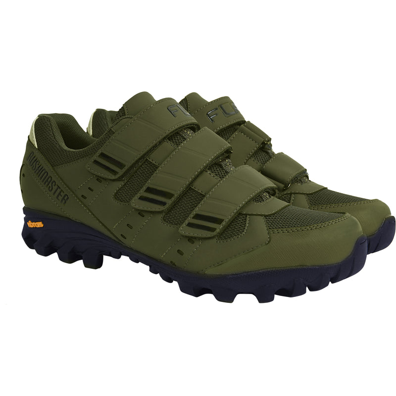 FLR Bushmaster MTB/Trail Shoe in Army Green - Velcro Fastening - Size 41