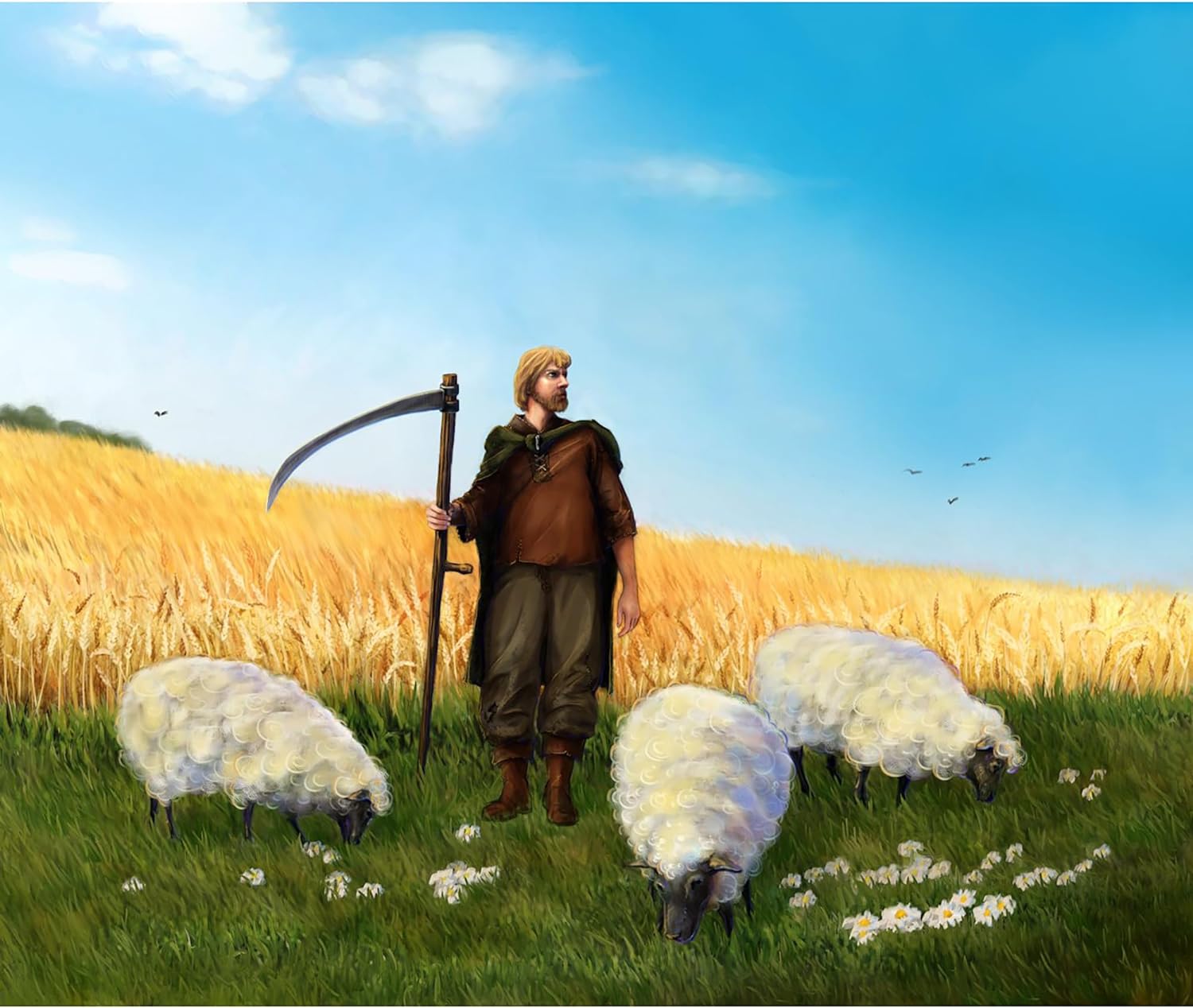 Cobblestone Games Builders of Blankenburg: Fields & Flocks Expansion - Worker Placement Board Game, Ages 14+