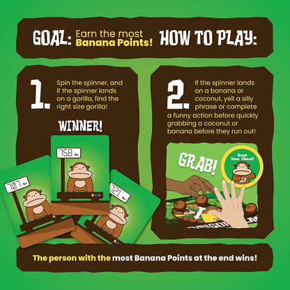 800 Pound Gorilla – by Taco Cat Goat Cheese Pizza - Fun Family Card Game for Kids and Adults – Great for Family Game Night, Vacation, Birthday Gift for Kids Ages 8+ - Easy, 15 min, 3-6 Players