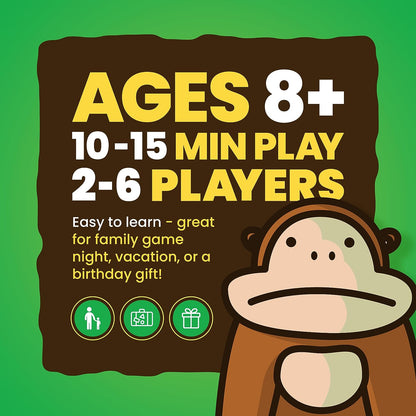 800 Pound Gorilla – by Taco Cat Goat Cheese Pizza - Fun Family Card Game for Kids and Adults – Great for Family Game Night, Vacation, Birthday Gift for Kids Ages 8+ - Easy, 15 min, 3-6 Players