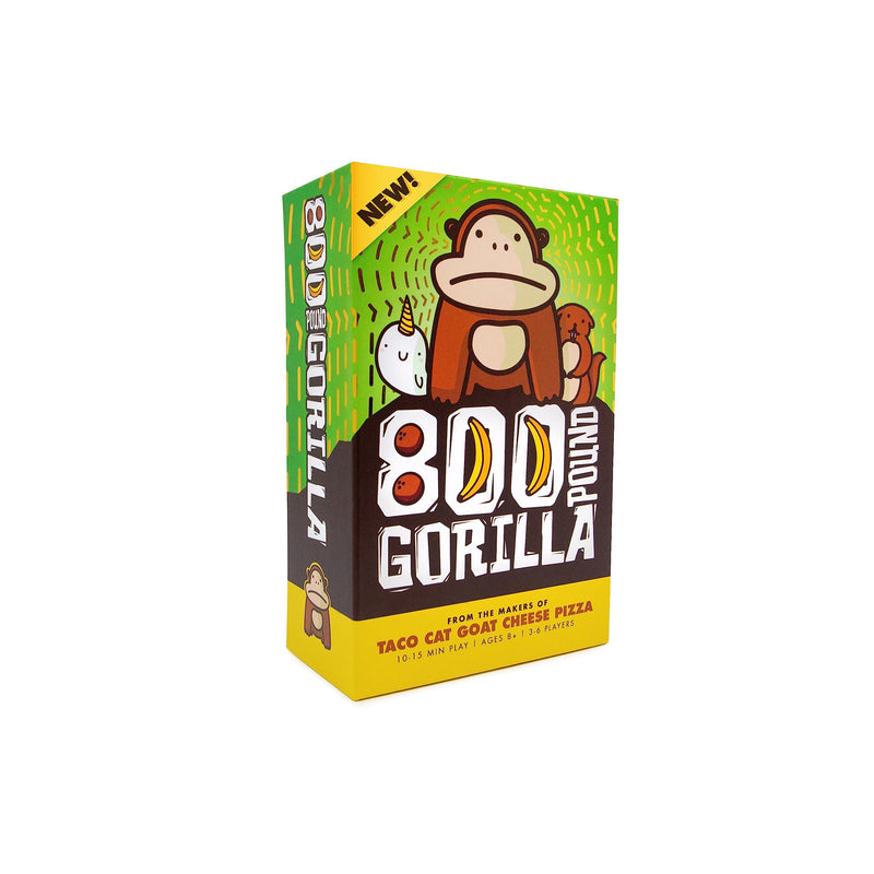 800 Pound Gorilla – by Taco Cat Goat Cheese Pizza - Fun Family Card Game for Kids and Adults – Great for Family Game Night, Vacation, Birthday Gift for Kids Ages 8+ - Easy, 15 min, 3-6 Players