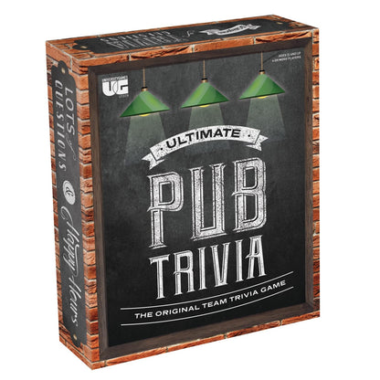 Ultimate Pub Trivia Team Trivia Game, Over 1000 Questions for Weekly Party Game Nights and Live Stream Quiz Events, Perfect for Ages 12 and Up and 4 or More Players from University Games , Red