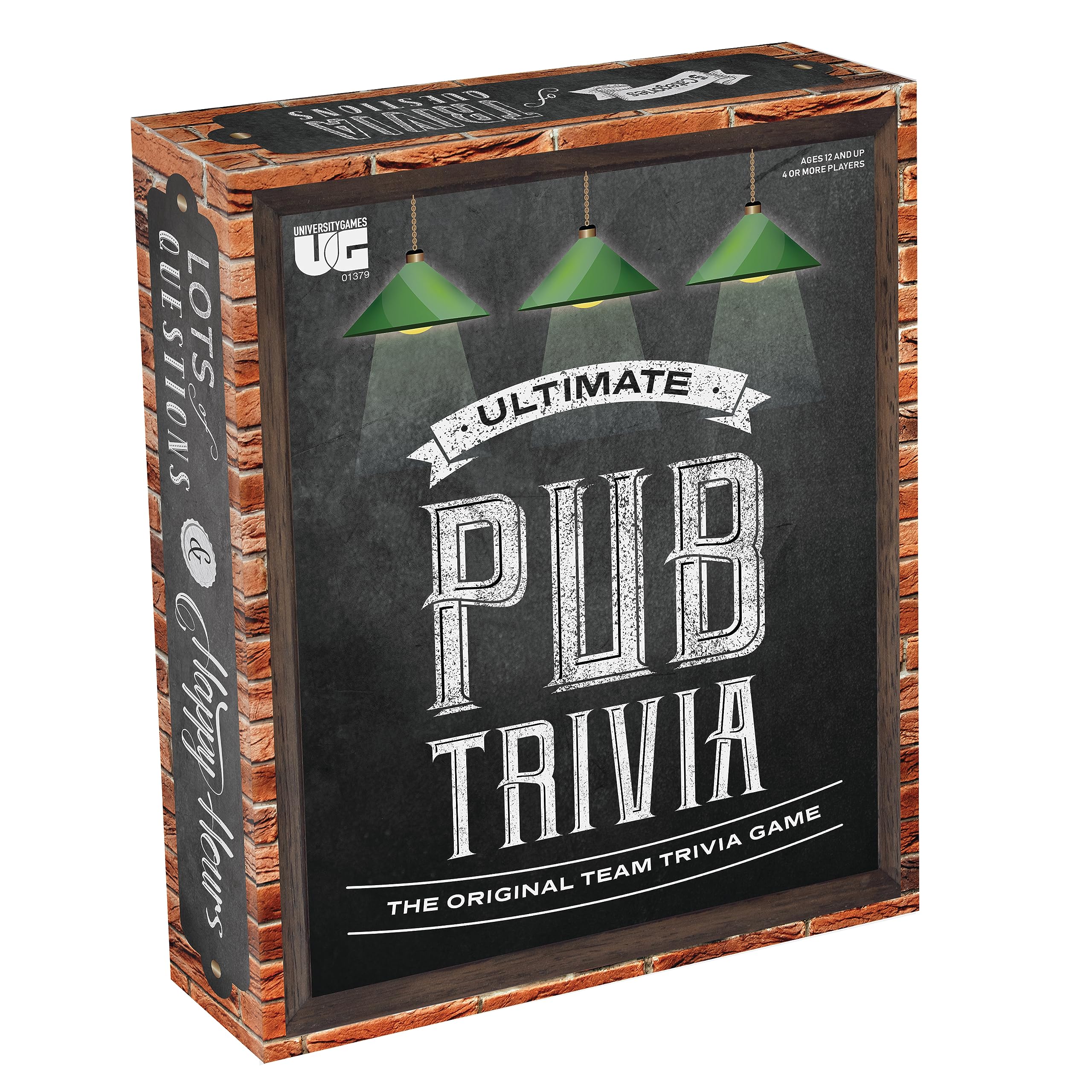 Ultimate Pub Trivia Team Trivia Game, Over 1000 Questions for Weekly Party Game Nights and Live Stream Quiz Events, Perfect for Ages 12 and Up and 4 or More Players from University Games , Red