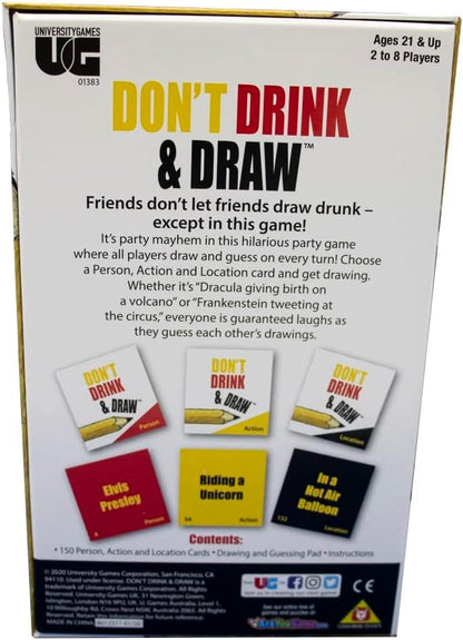 University Games 1383 Don't Drink and Draw