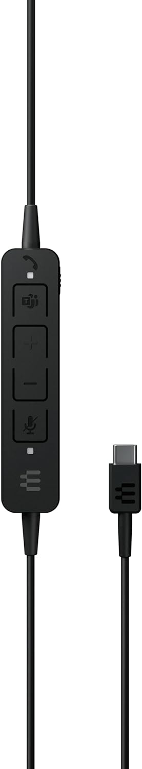 EPOS I SENNHEISER ADAPT 160T ANC USB-C - ADAPT 100 Series - headset - on-ear - wired - active noise cancelling - USB-C - black - Certified for Microsoft Teams, Optimised for UC