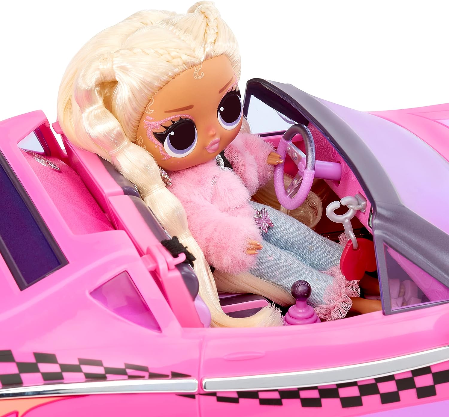 L.O.L. Surprise City Cruiser - Pink and Purple Sports Car with Fabulous Features and an Exclusive Doll BEEPS - Great for Kids Ages 4+