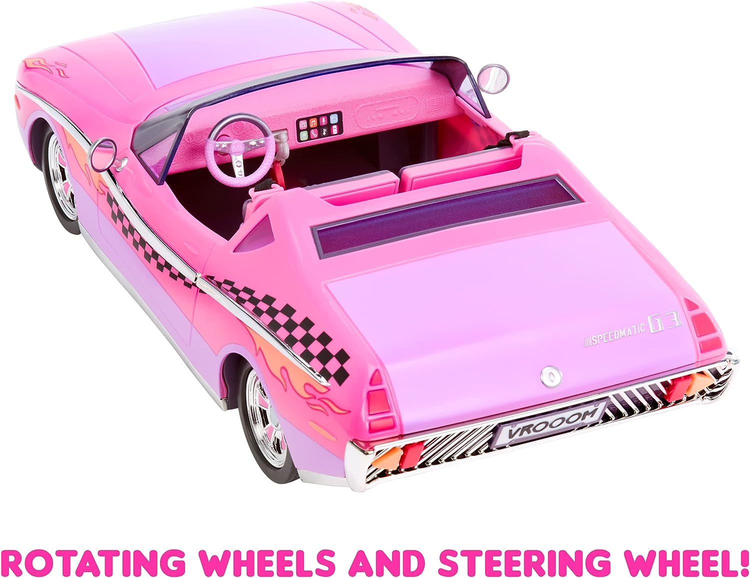 L.O.L. Surprise City Cruiser - Pink and Purple Sports Car with Fabulous Features and an Exclusive Doll BEEPS - Great for Kids Ages 4+