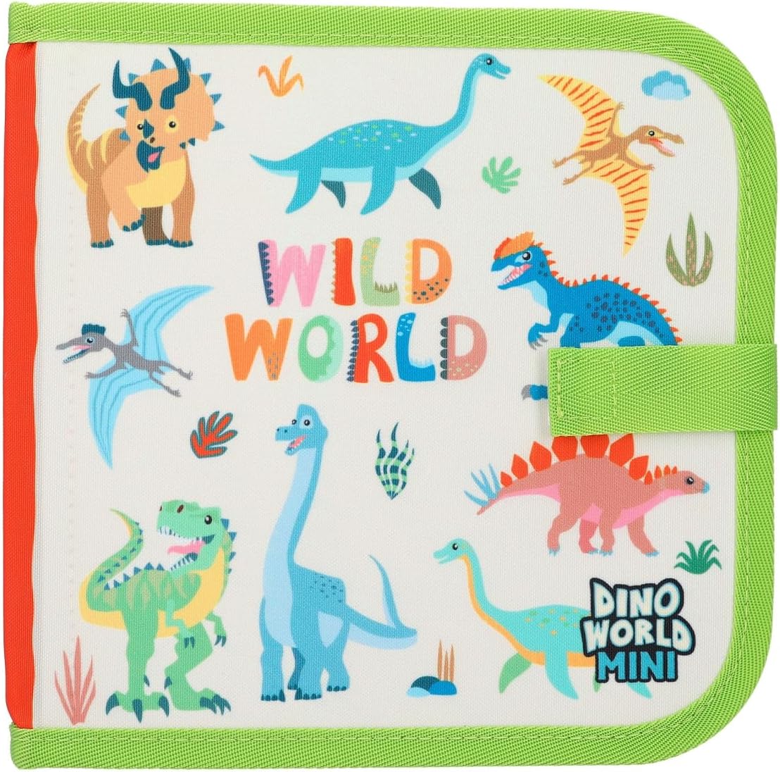 Depesche Dino World Paint & Swipe Book 12101 Colouring Book with Wipe Clean Pages Includes 6 Fibre Pens