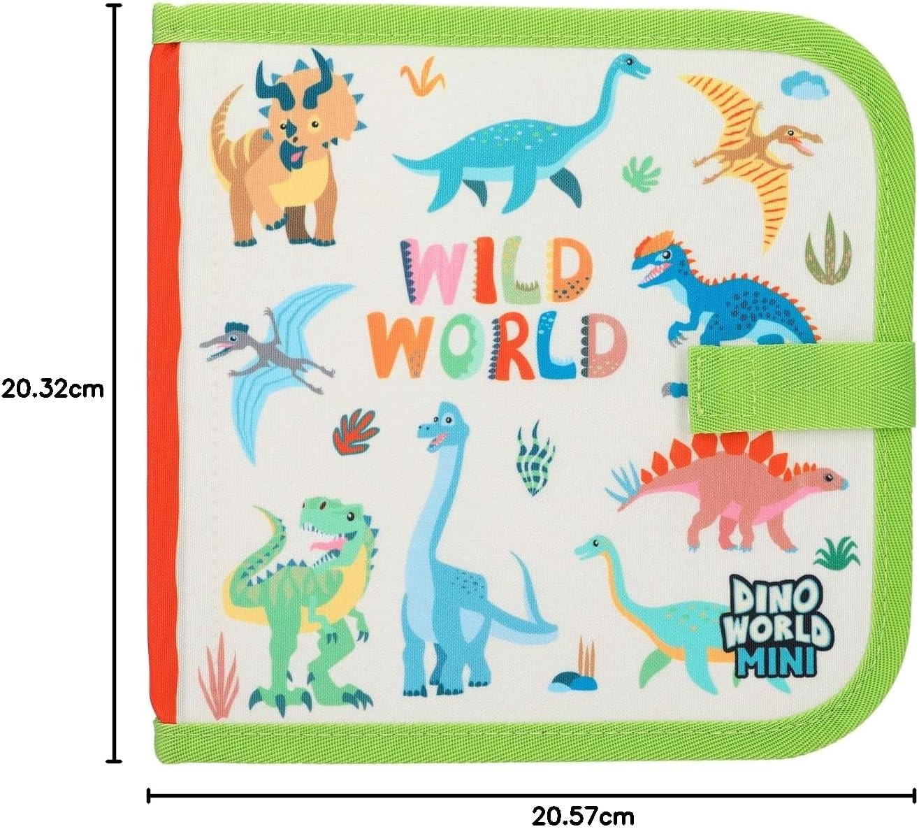 Depesche Dino World Paint & Swipe Book 12101 Colouring Book with Wipe Clean Pages Includes 6 Fibre Pens