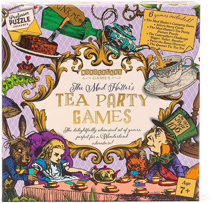 Professor Puzzle | Mad Hatter's Tea Party Games Set | Ages 7+ | 1+ Players
