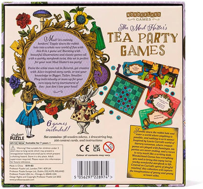 Professor Puzzle | Mad Hatter's Tea Party Games Set | Ages 7+ | 1+ Players