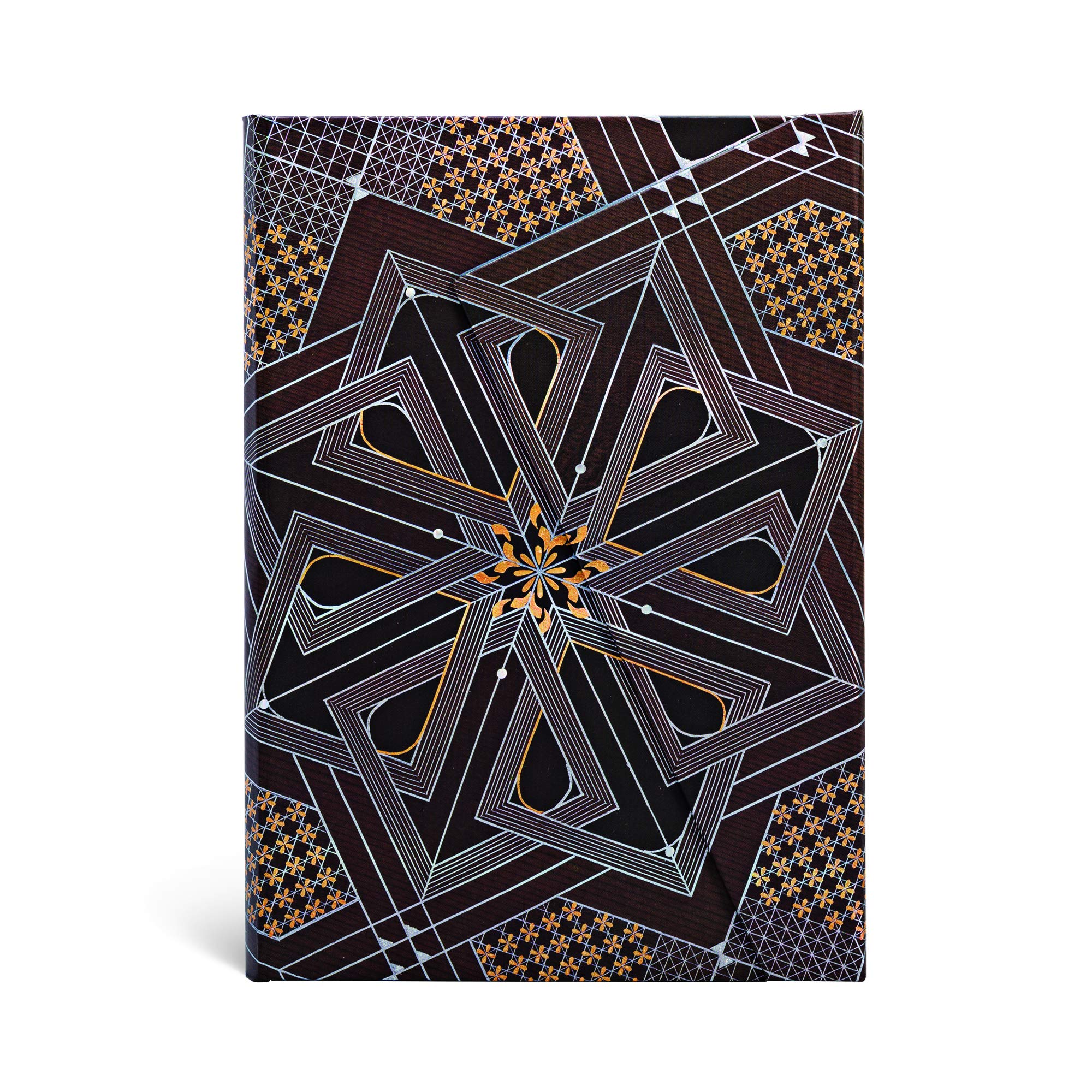Dhyana (Kirikane Collection) Midi Unlined Hardcover Journal (Wrap Closure)