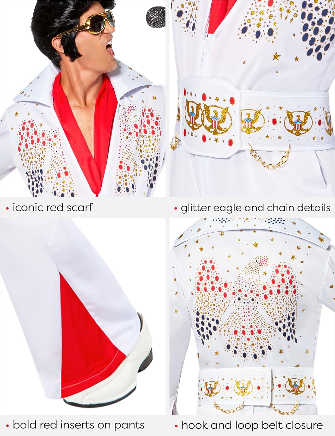 Rubie's Deluxe Elvis Adult Costume, Adult Fancy Dress