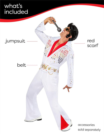 Rubie's Deluxe Elvis Adult Costume, Adult Fancy Dress