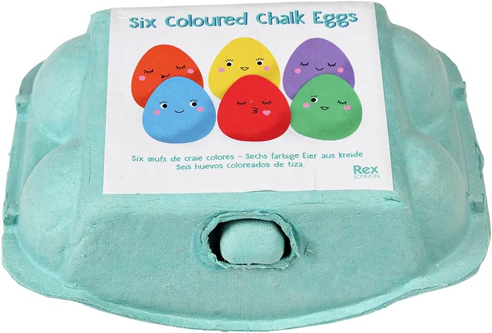 Rex London Six Coloured Chalk Eggs