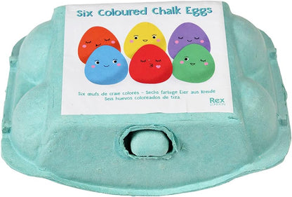 Rex London Six Coloured Chalk Eggs