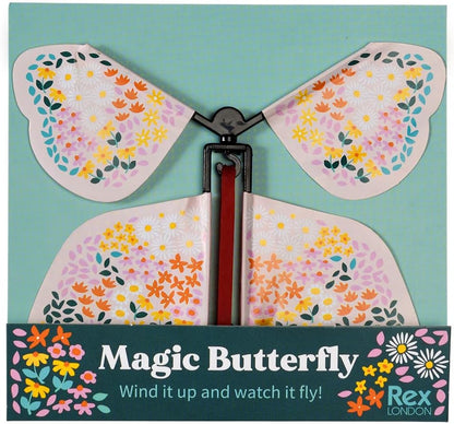 Rex London Pink Magic Wind Up Butterfly