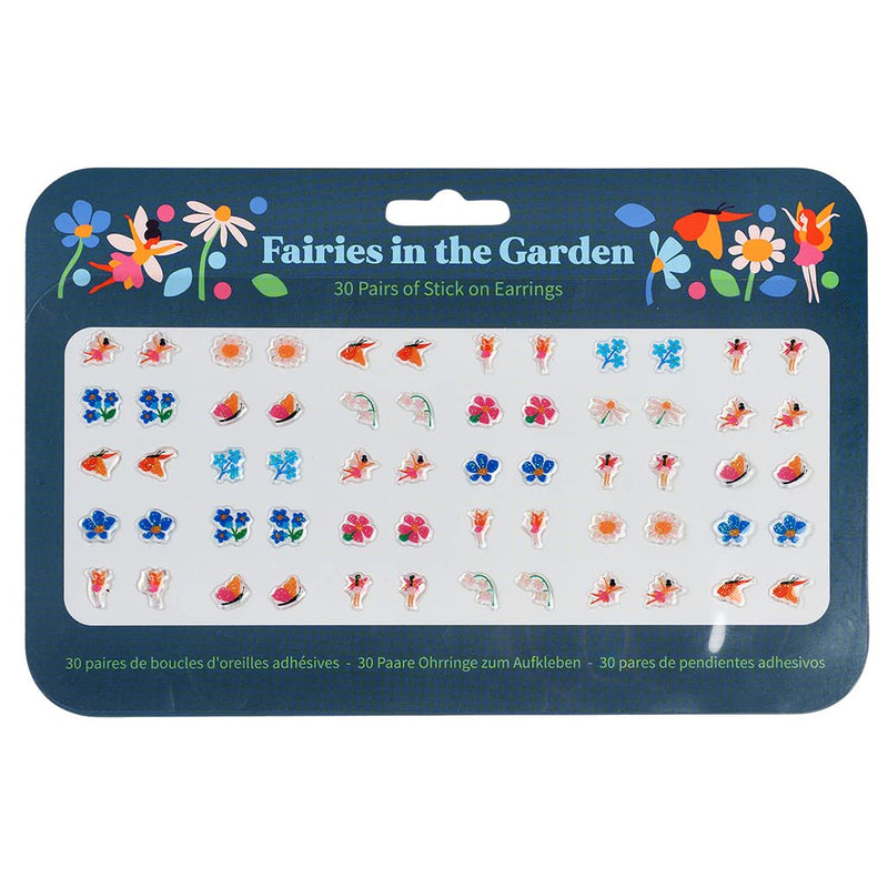 Fairies In The Garden Stick On Earrings