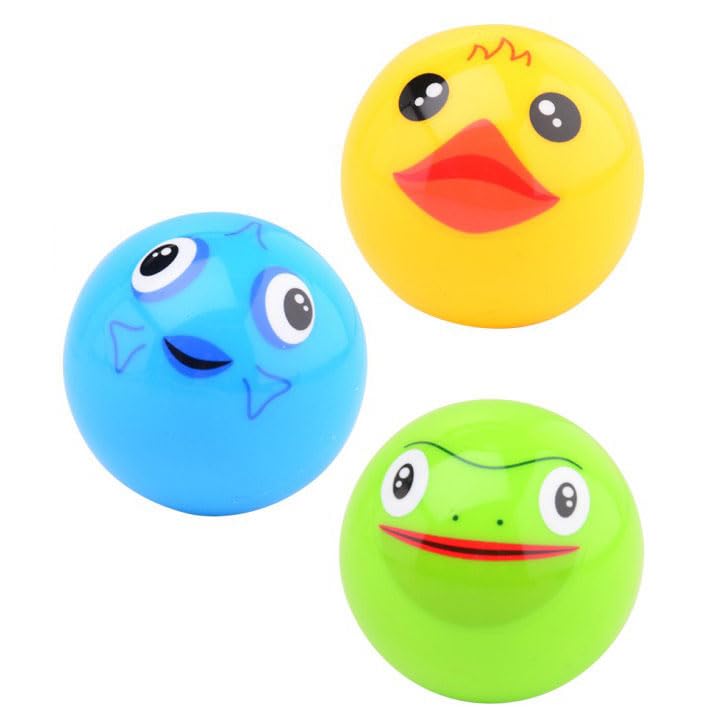Johntoy Happy World Dieren Bath Speelball, Pack of 3