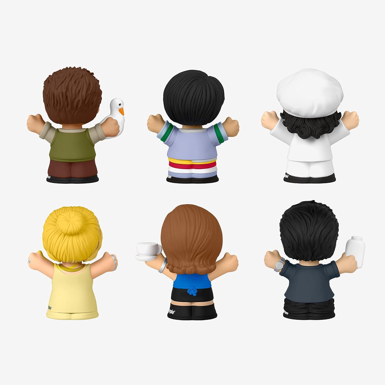 Little People Collector Friends Serie de TV Edición Especial Set de Figuras para Adultos y Fans, 6 Personajes en un Pack de Regalo con Expositor, (Mattel HPH05