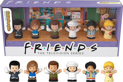 Little People Collector Friends Serie de TV Edición Especial Set de Figuras para Adultos y Fans, 6 Personajes en un Pack de Regalo con Expositor, (Mattel HPH05