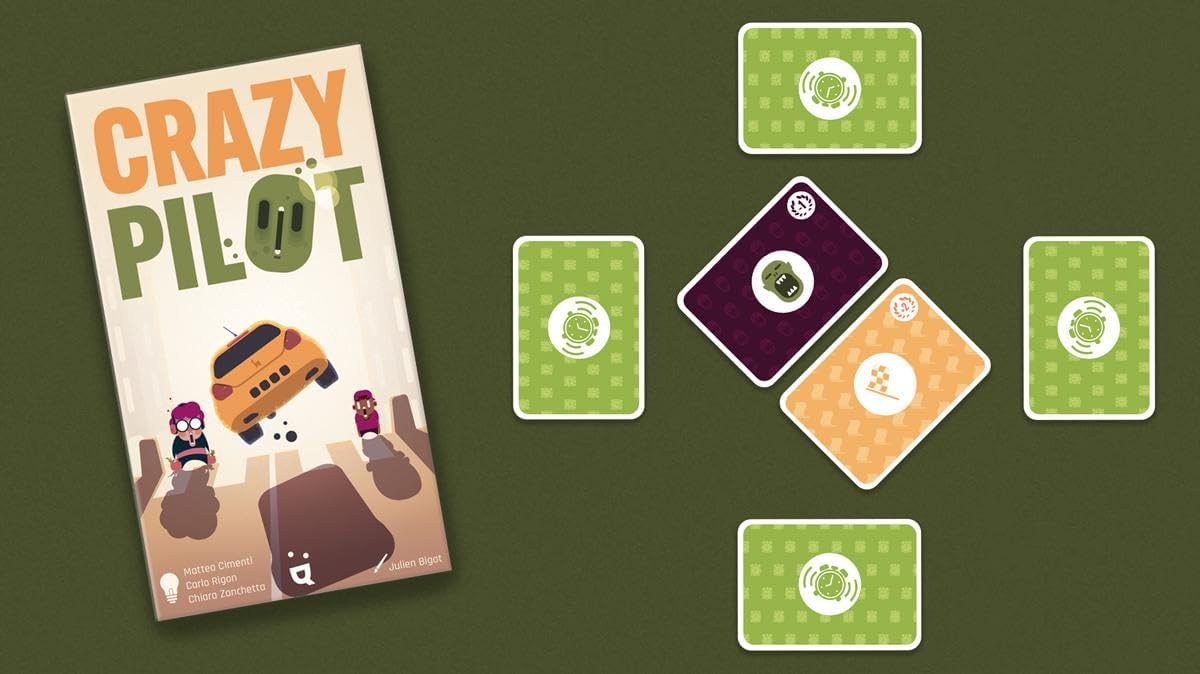 Helvetiq , Crazy Pilot , Card Game , Ages 8+ , 2-6 Players , 15 Minutes Playing Time