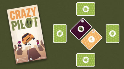 Helvetiq , Crazy Pilot , Card Game , Ages 8+ , 2-6 Players , 15 Minutes Playing Time
